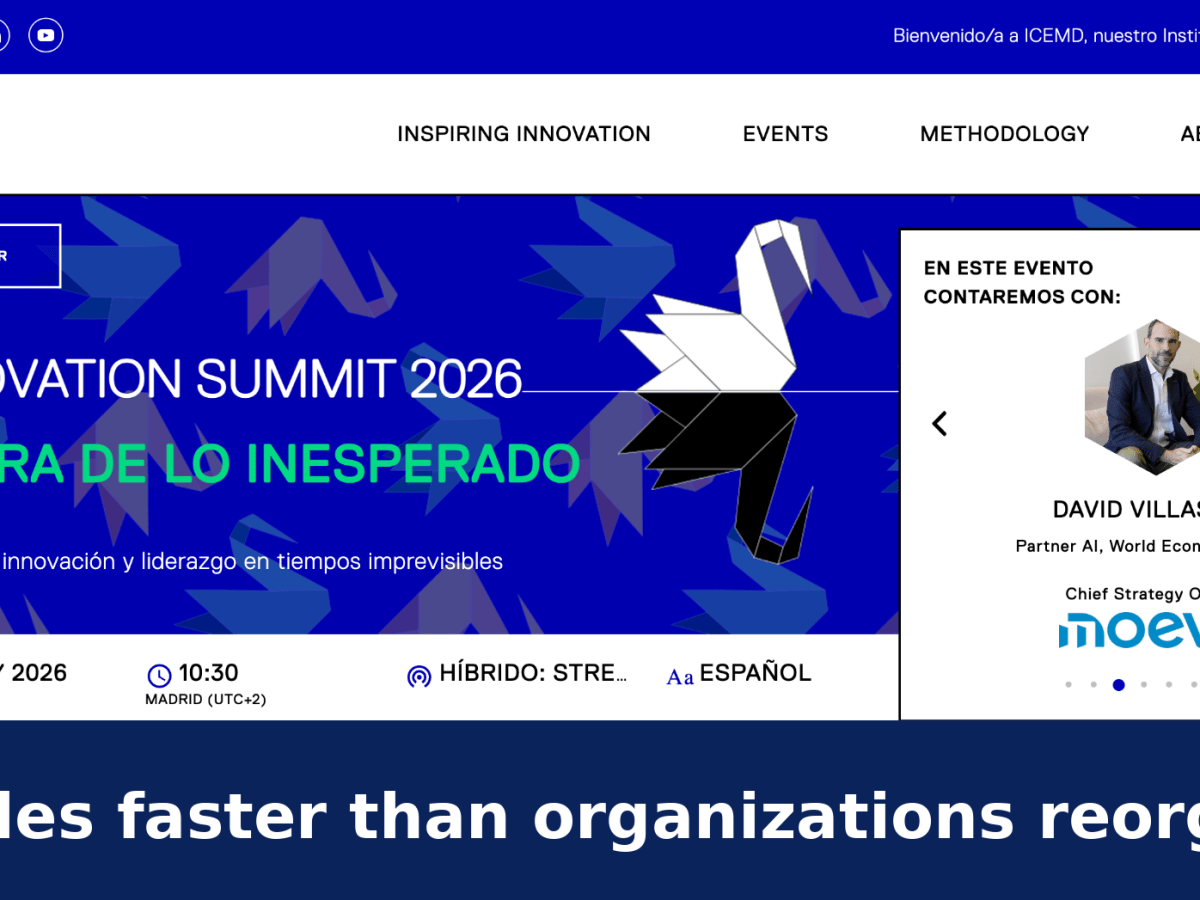  ICEMD Innovation Summit, Where AI Meets Organizational Reality  